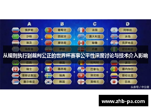 从规则执行到裁判公正的世界杯赛事公平性深度讨论与技术介入影响